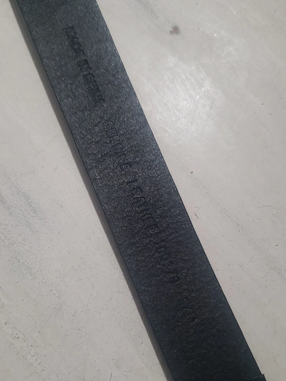 Leather Moto Grunge Belt S/M